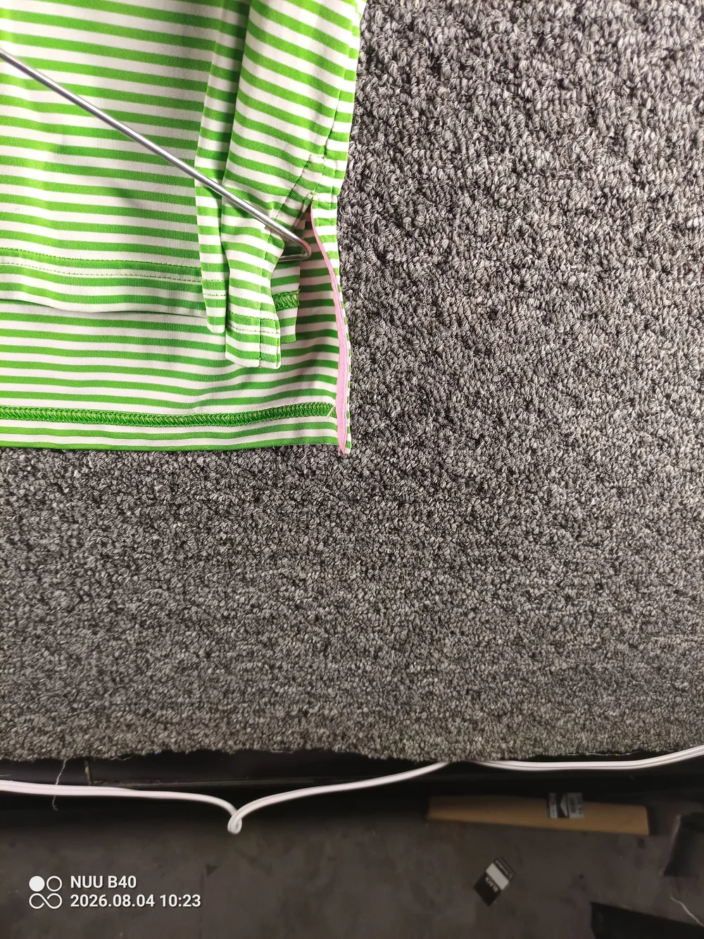 Ralph Lauren RXL Green & White Striped Polo Shirt